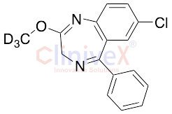 7-Chloro-2-methoxy-5-phenyl-3H-1,4-benzodiazepine-D3