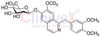 6-Demethyl Papaverine-d3 beta-D-Glucuronide