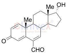 6-Formyl-17alpha-hydroxy-androstan-1,4,6-trien-3-one