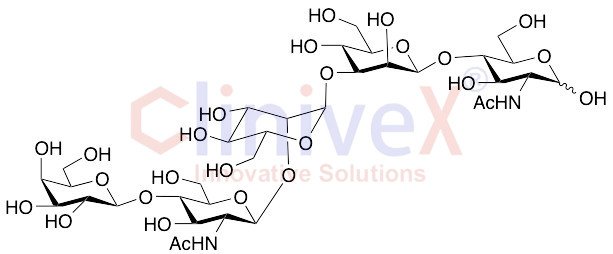 O-beta-D-Galactopyranosyl-(1→4)-O-2-(acetylamino)-2-deoxy-beta-D-glucopyranosyl-(1→2)-O-alpha-D-mannopyranosyl-(1→3)-O-beta-D-mannopyranosyl-(1→4)-2-(acetylamino)-2-deoxy-beta-D-glucopyranose
