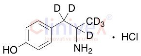 p-Hydroxyamphetamine-d6 Hydrochloride