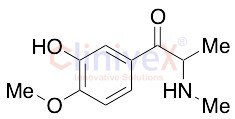 1-(3-hydroxy-4-methoxyphenyl)-2-(methylamino)-1-propanone