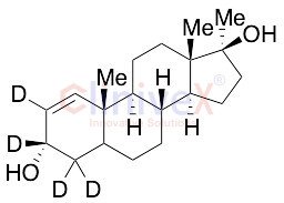 17-Methyl-5alpha-androst-1-ene-3alpha,17beta-diol-d4