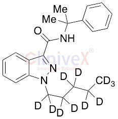 N-(1-Methyl-1-phenylethyl)-1-pentyl-1H-indazole-3-carboxamide-d11