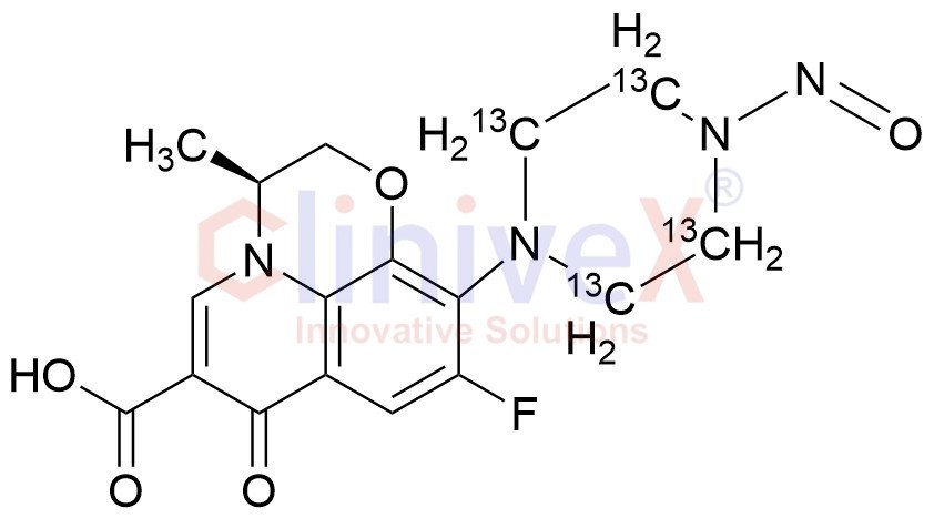 N-Nitroso Desmethyl Levofloxacin-13C4