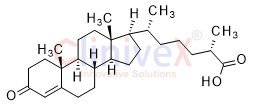 (25S)-3-Oxocholest-4-en-26-oic Acid