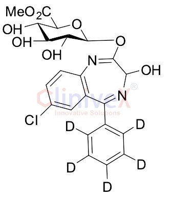 Oxazepam-D5 beta-D-Glucuronic Acid Methyl Ester