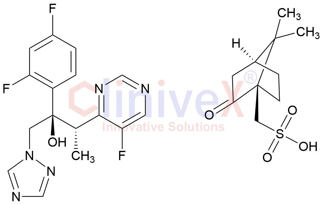 (±)-Voriconazole (1R)-(-)-10-Camphorsulfonic Acid (Mixture of Diastereomers)