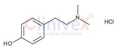 Hordenine Hydrochloride (4-Hydroxy-N,N-dimethylphenethylamine Hydrochloride) 1.0 mg/ml in Methanol (as free base)