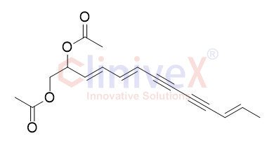(3E,5E,11E)-tridecatriene-7,9-diyne-1,2-diacetate