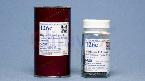 High Nickel Steel, nominal mass fraction 36% Ni (chip form) – NIST SRM 126c