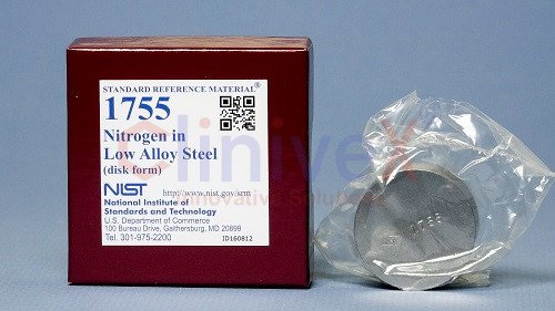 Nitrogen in Low Alloy Steel (disk form) - NIST SRM 1755