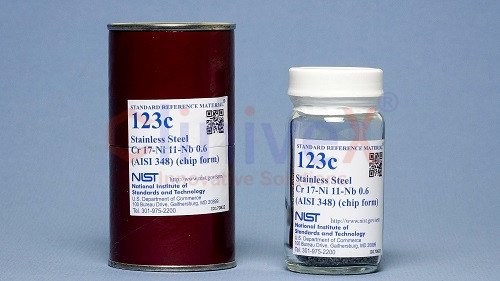Stainless Steel Cr-17 Ni-11 Nb-0.6 AISI 348 (chip form) – NIST SRM 123c