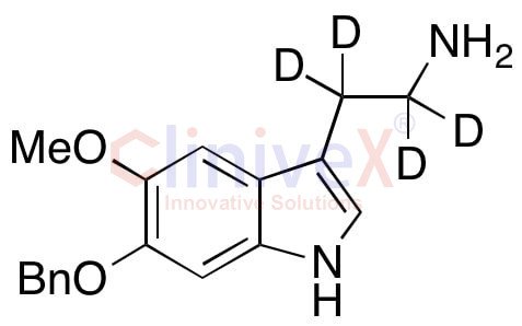 5-Methoxy-6-(phenylmethoxy)-1H-Indole-3-ethan-α,α,β,β-amine-d4