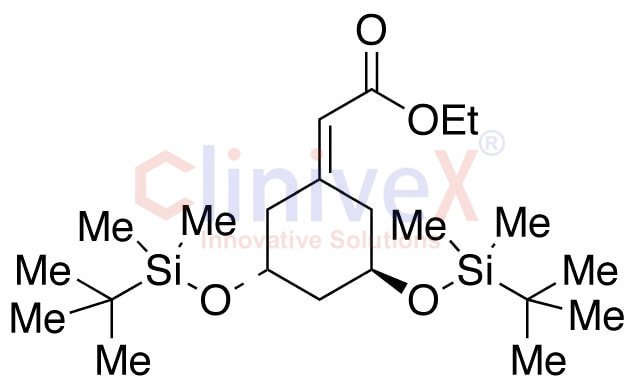 (3R-trans)-[3,5-Bis[[(1,1-dimethylethyl)dimethylsilyl]oxy]cyclohexylidene]-acetic Acid Ethyl Ester