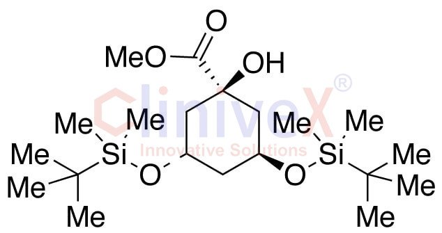 (3S,5S)-3,5-Bis[[(1,1-dimethylethyl)dimethylsilyl]oxy]-1-hydroxy-cyclohexanecarboxylic Acid Methyl Ester
