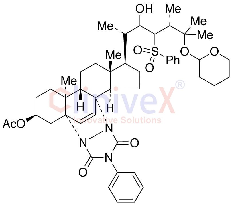 (3β,5α)-5,8-[N,N-(4-Phenylurazole)]-3-O-acetyl-25-phenylsulfonyl-cholest-6-ene-3,22,25-triol 25-Tetrahydropyranyl Ether