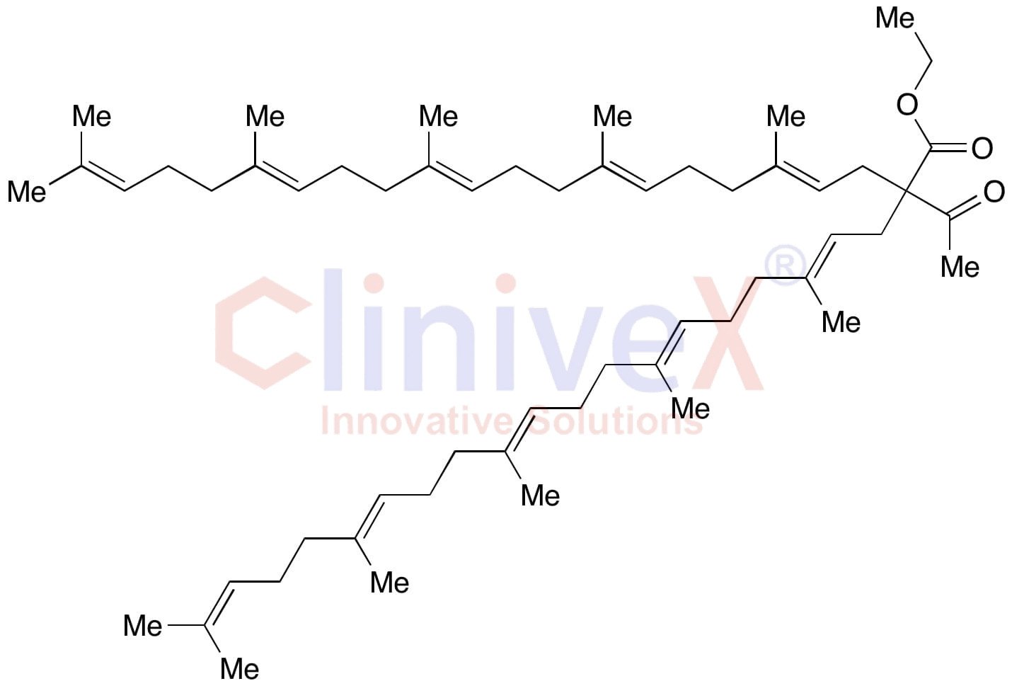 (4E,8E,12E,16E)-Ethyl 2-acetyl-5,9,13,17,21-pentamethyl-2-((2E,6E,10E,14E)-3,7,11,15,19-pentamethylicosa-2,6,10,14,18-pentaen-1-yl)docosa-4,8,12,16,20-pentaenoate
