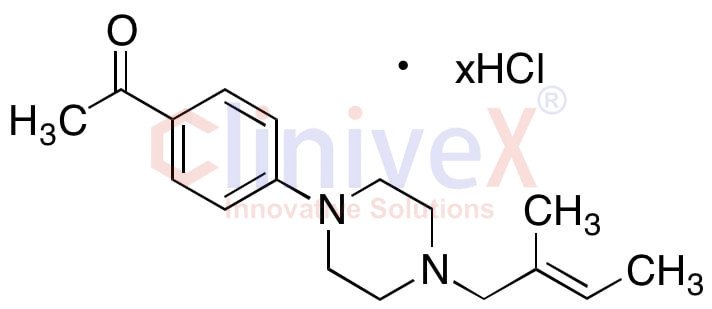 (E)-1-(4-(4-(2-Methylbut-2-en-1-yl)piperazin-1-yl)phenyl)ethanone Hydrochloride