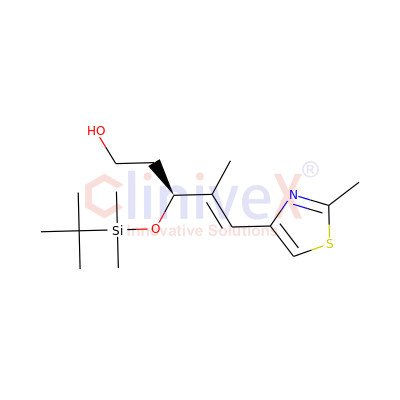 (-)-(3S,4E)-3-{[tert-Butyl(dimethyl)silyl]oxy}-4-methyl-5-(2-methyl-1,3-thiazol-4-yl)pent-4-en-1-ol