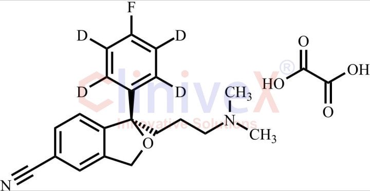 (-)-(R)-Citalopram-d4 Oxalate