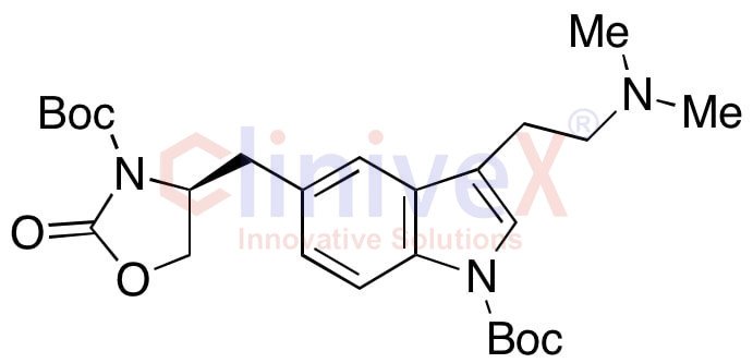 (S)-4-((1-(tert-Butoxycarbonyl)-3-(2-(dimethylamino)ethyl)-1H-indol-5-yl)methyl)-2-oxooxazolidine-3-carboxylic Acid tert-Butyl Ester