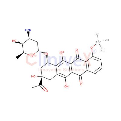 Daunorubicin-13C,d3 (>85%)