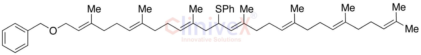 [[[(2E,6E,10E,14E,18E,22E)-3,7,11,15,19,23,27-Heptamethyl-13-(phenylthio)-2,6,10,14,18,22,26-octacosaheptaen-1-yl]oxy]methyl]-benzene