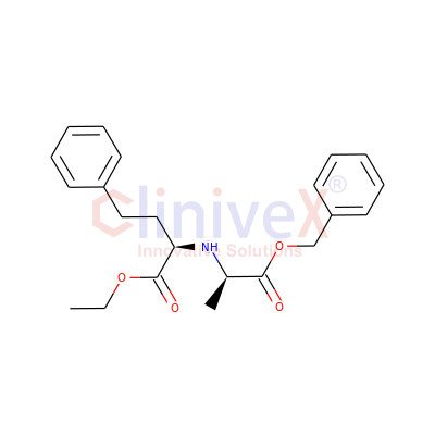 (-)-N-(1-R-Ethoxycarbonxyl-3-phenylpropyl)-D-alanine, Benzyl Ester
