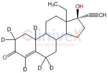 (-)-Norgestrel-2,2,4,6,6,10-d6