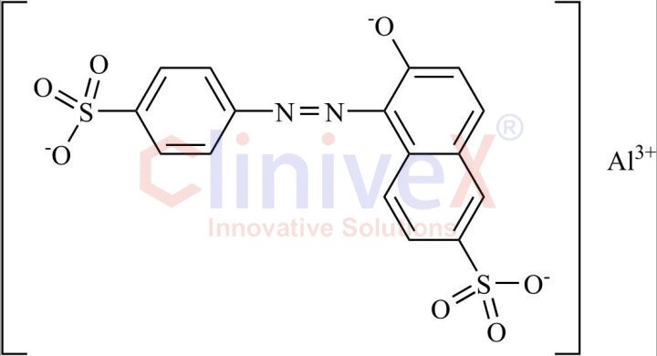 Food Yellow (Aluminum cation 6-Oxido-5-(4-Sulfonatophenyl)Diazenyl-Naphthalene-2-Sulfonate)